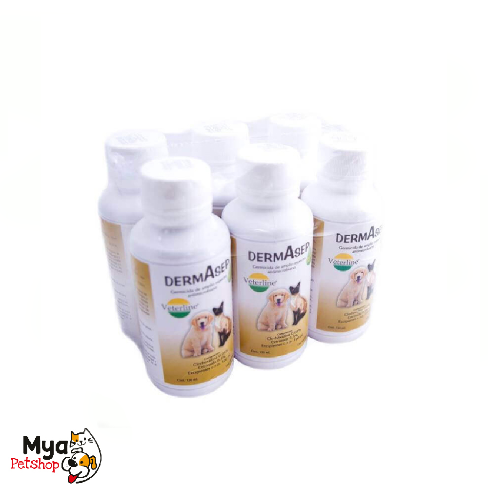 Veterline | Dermasep Aloe | Pack de 6 | 120 ml