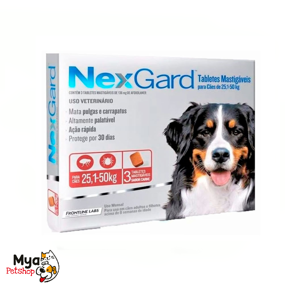 Nexgard | Dog XL (25-50 kg) | 68 mg | 3 tabletas