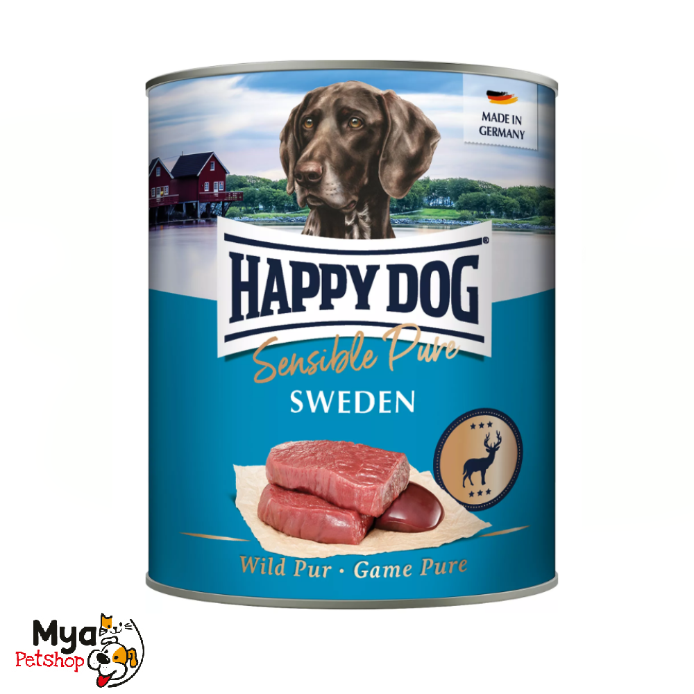 Lata Happy Dog Venado 800gr Puro Sweden (Wild Pur)