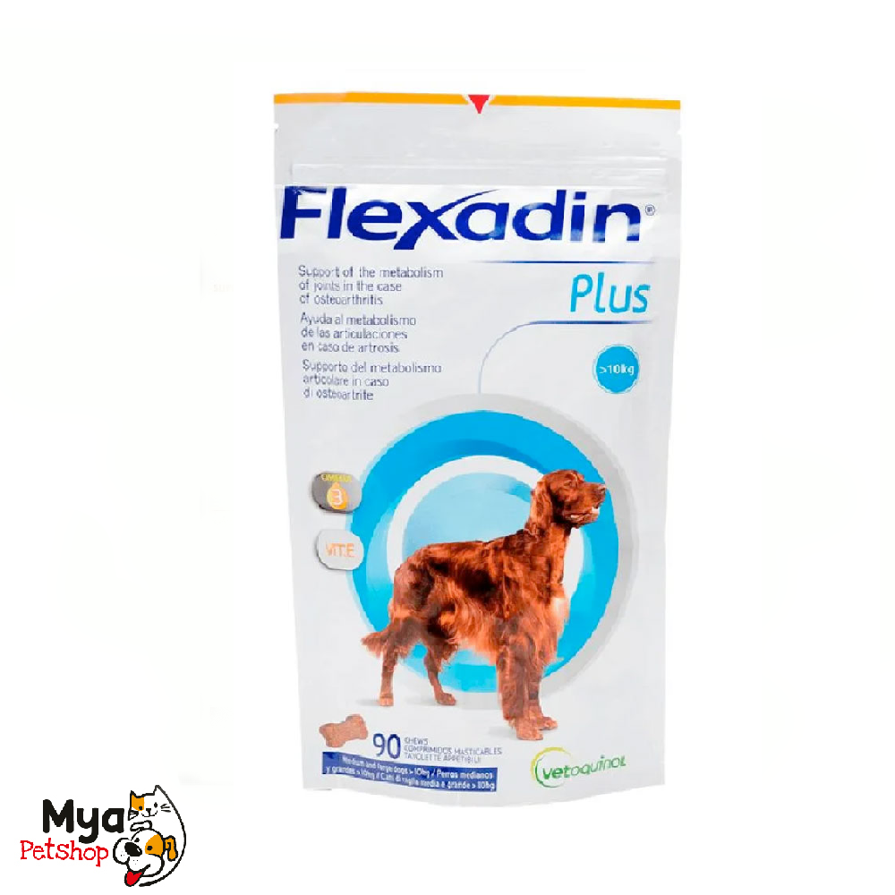 Vetoquinol | Flexadin plus | 10 a 30 kg | 90 masticables