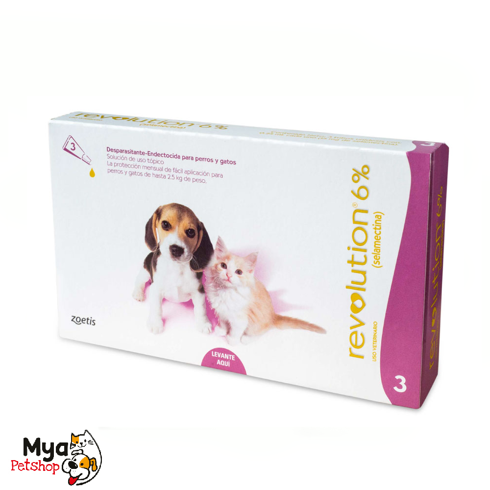Zoetis | Revolution 6% | 3 Pipetas 0 a 2.5 kg | 0.25 ml