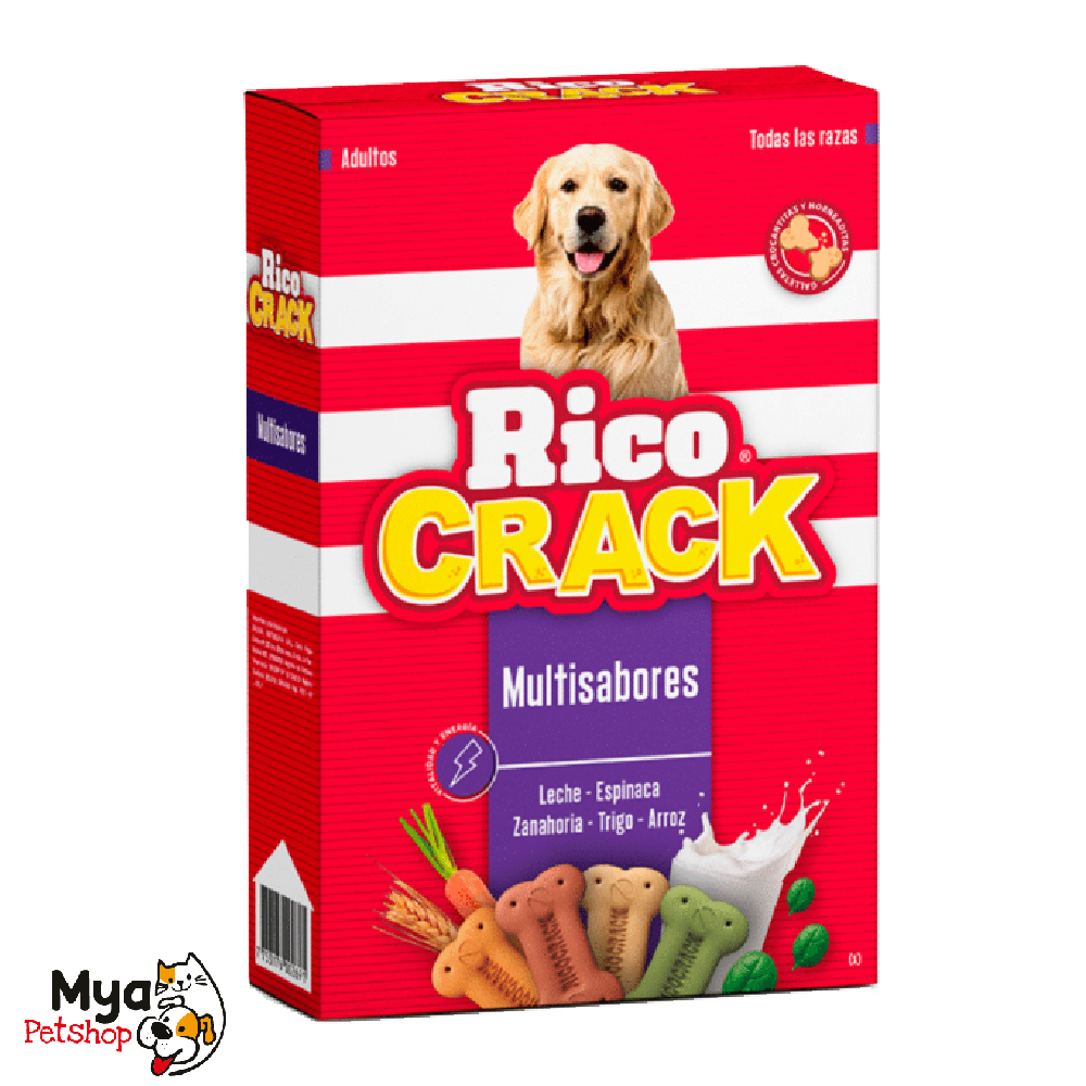 Ricocrack Multisabores 200gr - Galletas para perros adultos