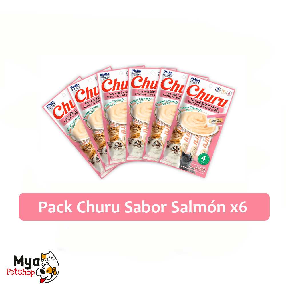 Pack X6 Churu Sabor Atún Con Salmón