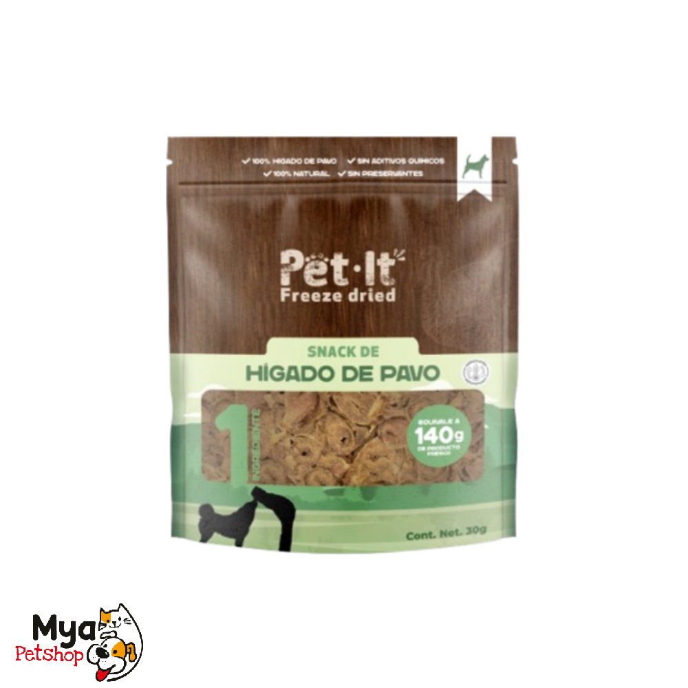 Pet It Snack Liofilizado Higado De Pavo 30Gr