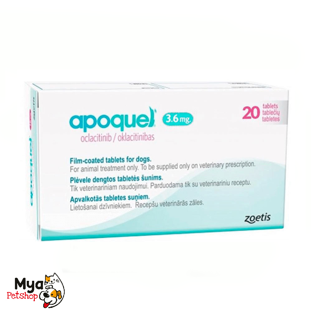 Zoetis | Apoquel | 3.6 mg | 20 Tabletas