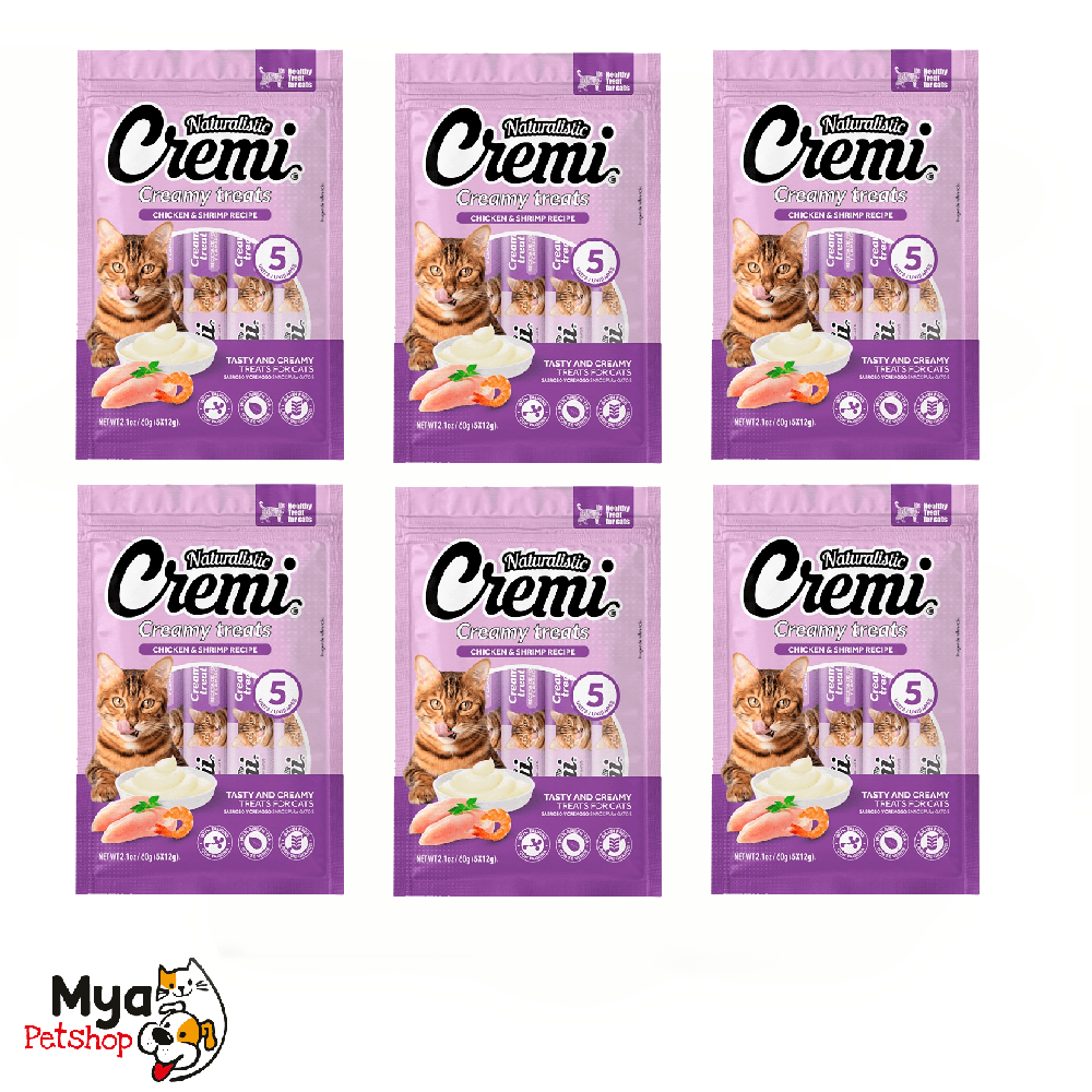 Cremi Chicken & Shrimp x 6 Sobres - Snack para gato sabor Pollo y Camarón