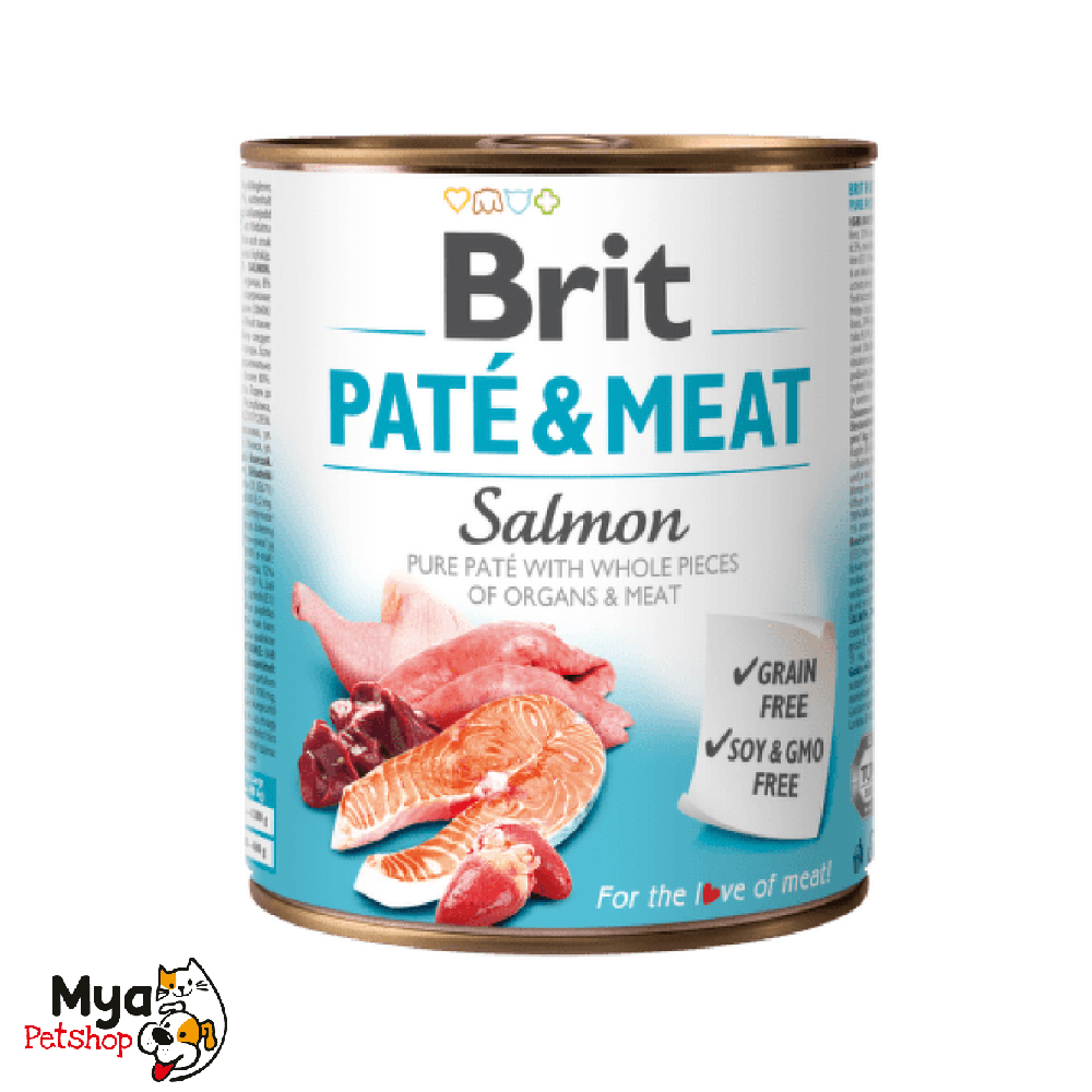 Brit Paté & Meat Salmon 800gr