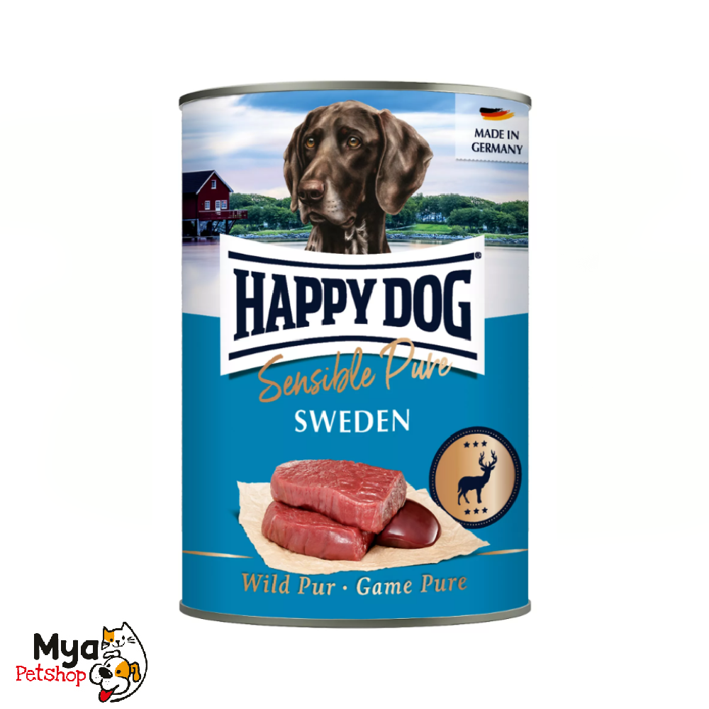 Lata Happy Dog Puro Venado 400gr Sweden (Wild Pur)